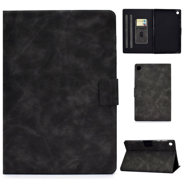 Cowhide Texture Horizontal Flip Leather Case with Holder & Card Slots & Sleep / Wake-up Function, For Huawei MatePad T8, For Huawei MediaPad T5, For Lenovo M10 Plus TB-X606F