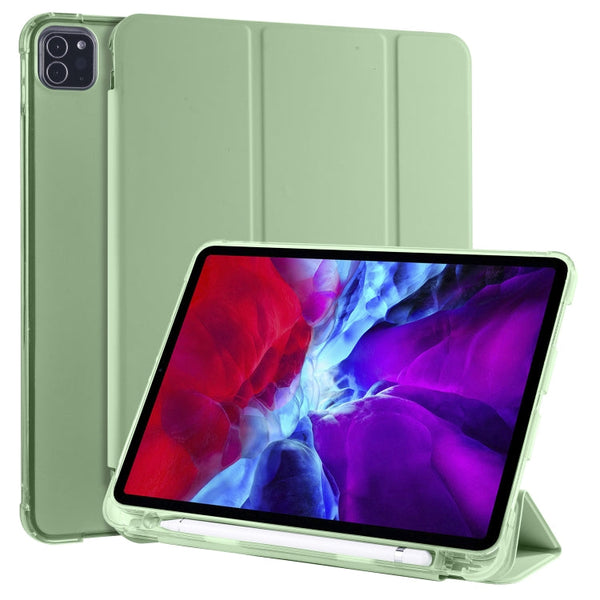 3-folding Horizontal Flip PU Leather + Shockproof TPU Case with Holder & Pen Slot, For iPad Pro 11 (2020) / iPad Pro 11(2018), For iPad Air 13 2025 / 2024 / iPad Pro 12.9 (2020) / iPad Pro 12.9(2018), For iPad 10.2 2021 / 2020 / 2019                   ...