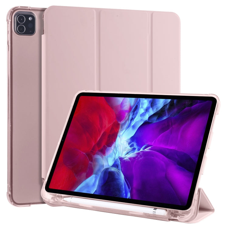 3-folding Horizontal Flip PU Leather + Shockproof TPU Case with Holder & Pen Slot, For iPad Pro 11 (2020) / iPad Pro 11(2018), For iPad Air 13 2025 / 2024 / iPad Pro 12.9 (2020) / iPad Pro 12.9(2018), For iPad 10.2 2021 / 2020 / 2019                   ...
