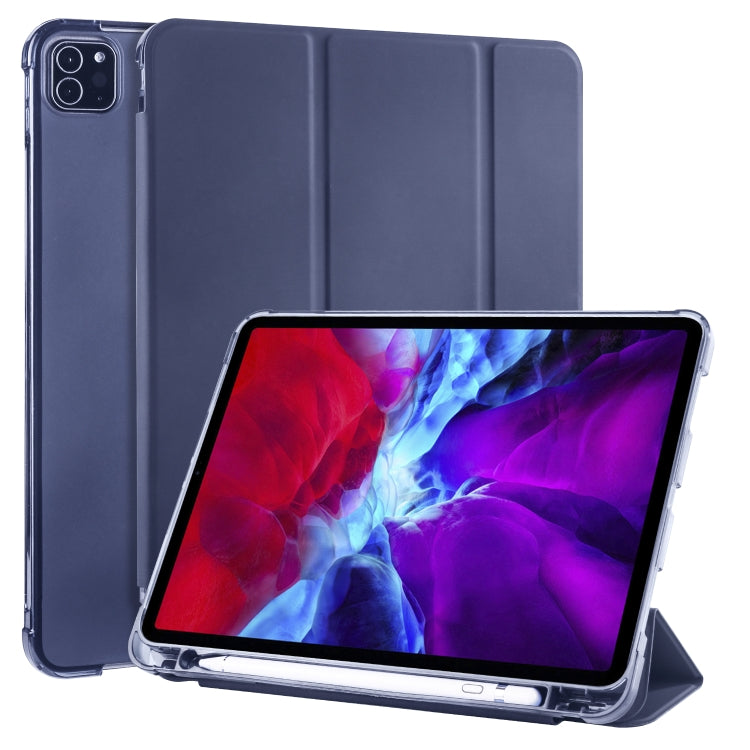 3-folding Horizontal Flip PU Leather + Shockproof TPU Case with Holder & Pen Slot, For iPad Pro 11 (2020) / iPad Pro 11(2018), For iPad Air 13 2025 / 2024 / iPad Pro 12.9 (2020) / iPad Pro 12.9(2018), For iPad 10.2 2021 / 2020 / 2019                   ...
