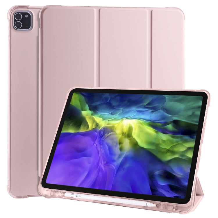 3-folding Horizontal Flip PU Leather + Shockproof TPU Case with Holder & Pen Slot, For iPad Pro 11 (2020) / iPad Pro 11(2018), For iPad Air 13 2025 / 2024 / iPad Pro 12.9 (2020) / iPad Pro 12.9(2018), For iPad 10.2 2021 / 2020 / 2019                   ...