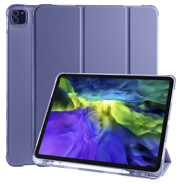 3-folding Horizontal Flip PU Leather + Shockproof TPU Case with Holder & Pen Slot, For iPad Pro 11 (2020) / iPad Pro 11(2018), For iPad Air 13 2025 / 2024 / iPad Pro 12.9 (2020) / iPad Pro 12.9(2018), For iPad 10.2 2021 / 2020 / 2019                   ...