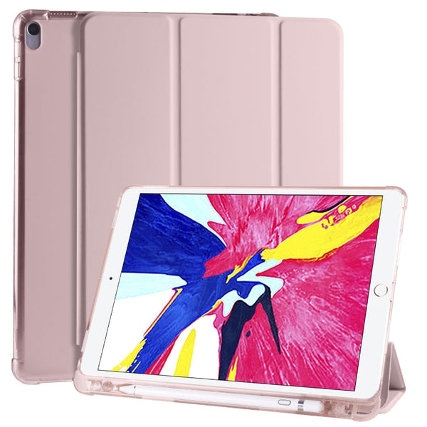 3-folding Horizontal Flip PU Leather + Shockproof TPU Case with Holder & Pen Slot, For iPad Pro 11 (2020) / iPad Pro 11(2018), For iPad Air 13 2025 / 2024 / iPad Pro 12.9 (2020) / iPad Pro 12.9(2018), For iPad 10.2 2021 / 2020 / 2019                   ...