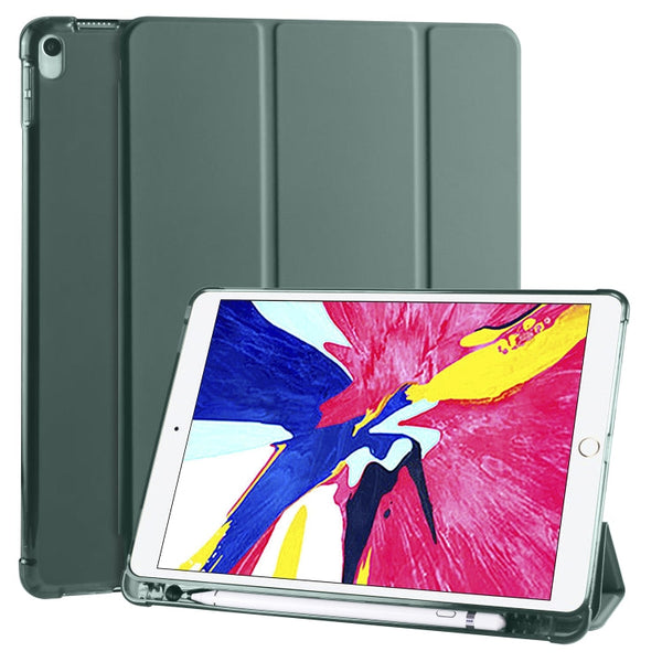 3-folding Horizontal Flip PU Leather + Shockproof TPU Case with Holder & Pen Slot, For iPad Pro 11 (2020) / iPad Pro 11(2018), For iPad Air 13 2025 / 2024 / iPad Pro 12.9 (2020) / iPad Pro 12.9(2018), For iPad 10.2 2021 / 2020 / 2019                   ...