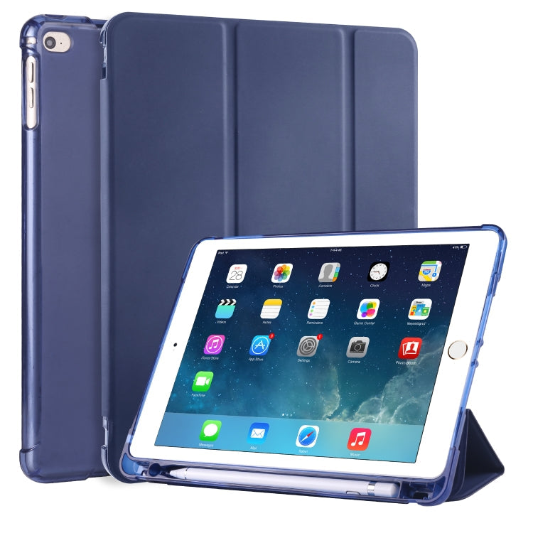 3-folding Horizontal Flip PU Leather + Shockproof TPU Case with Holder & Pen Slot, For iPad Air / Air 2 / 9.7 (2017) & (2018), For iPad Mini 5 / Mini 4