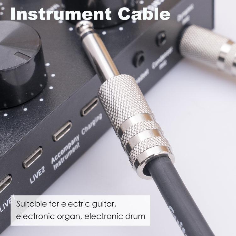 3045GR Mono 6.35mm Plug Male to Male Electric Guitar Audio Cable, 1m, 1.8m, 3m, 5m, 10m