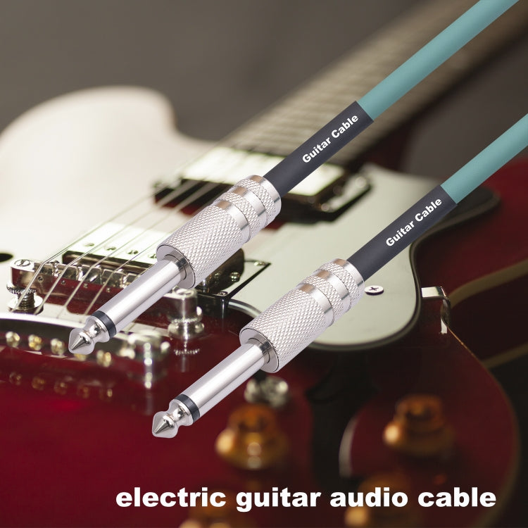 3045GR Mono 6.35mm Plug Male to Male Electric Guitar Audio Cable, 1m, 1.8m, 3m, 5m, 10m