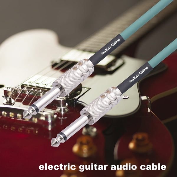 3045GR Mono 6.35mm Plug Male to Male Electric Guitar Audio Cable, 1m, 1.8m, 3m, 5m, 10m