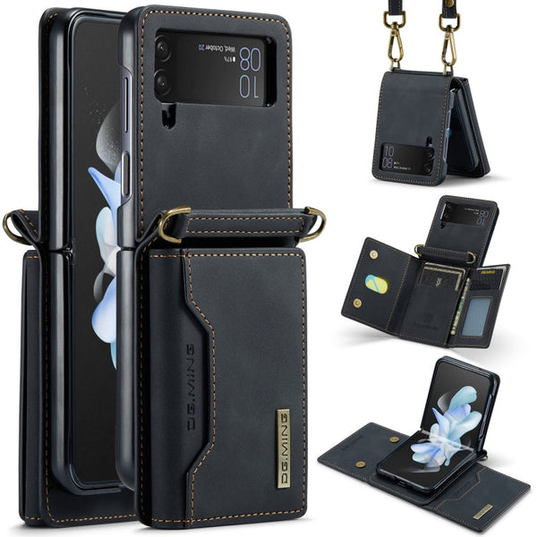 DG.MING M2 Series Card Bag Magnetic Leather Phone Case, For Samsung Galaxy Z Flip6 / Flip7 FE, For Samsung Galaxy Z Flip5 5G, For Samsung Galaxy Z Flip4 5G, For Samsung Galaxy Z Flip3 5G