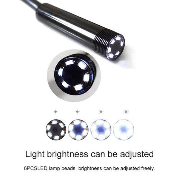 AN97 Waterproof Micro USB Endoscope Snake Tube Inspection Camera for Parts of OTG Function Android Mobile Phone, with 6 LEDs, 5.5mm, 8mm