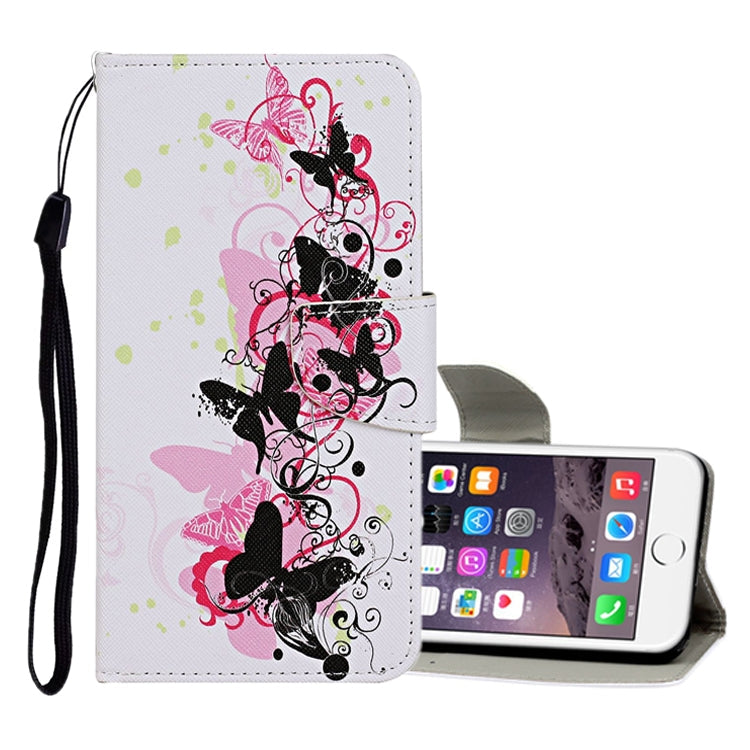 Colored Drawing Pattern Horizontal Flip Leather Case with Holder & Card Slots & Wallet, For iPhone 6 / 6s, For iPhone 6 Plus / 6s Plus