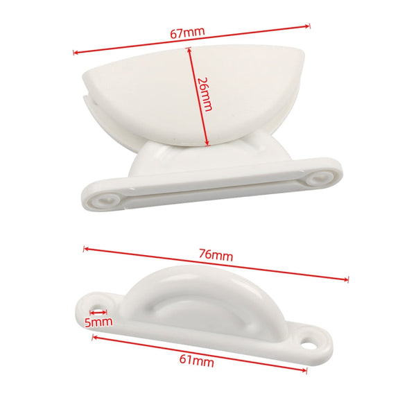 A8627 2 Pair RV Hatch Semi-circular Retainer Kit with Screws