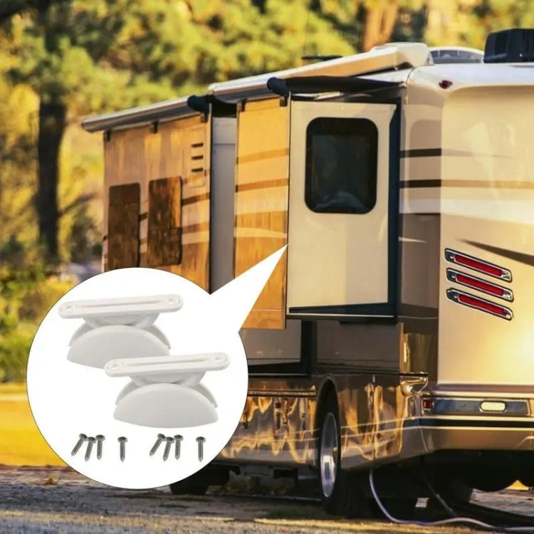 A8627 2 Pair RV Hatch Semi-circular Retainer Kit with Screws