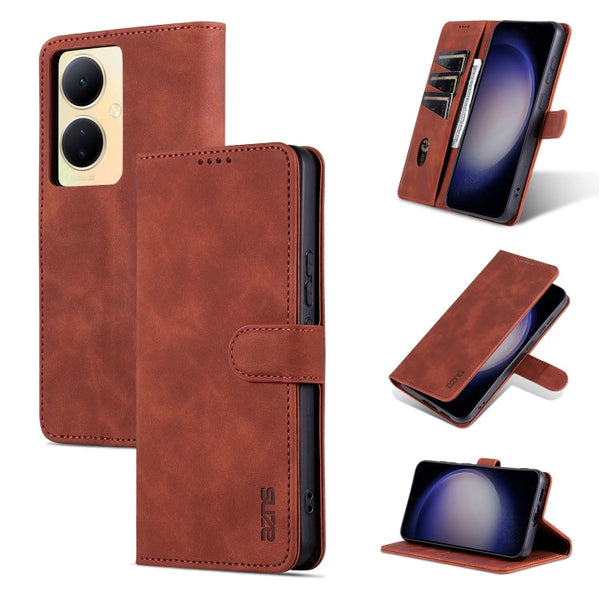 AZNS Skin Feel Calf Texture Flip Leather Phone Case