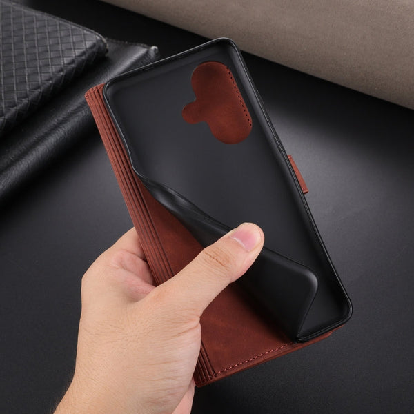 AZNS Skin Feel Calf Texture Flip Leather Phone Case