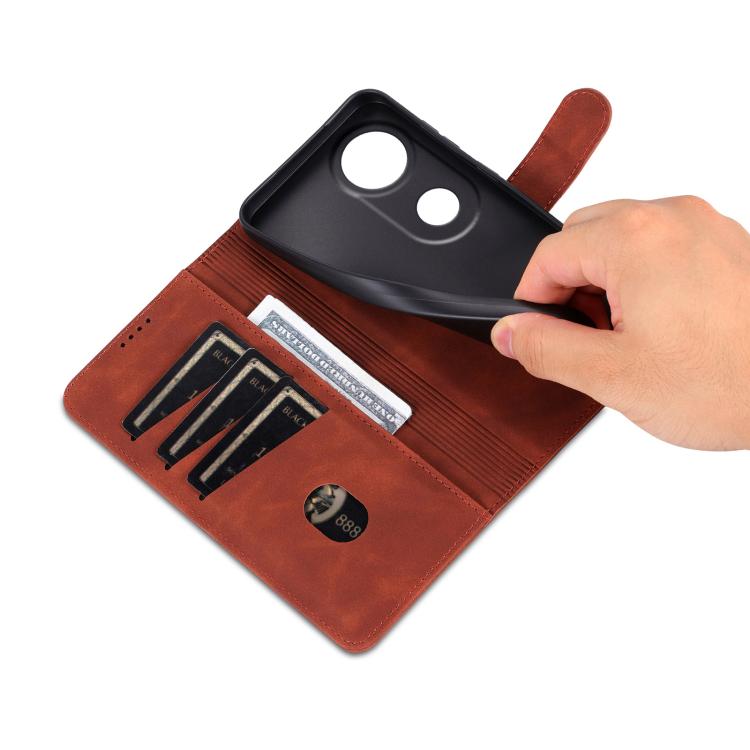 AZNS Skin Feel Calf Texture Flip Leather Phone Case