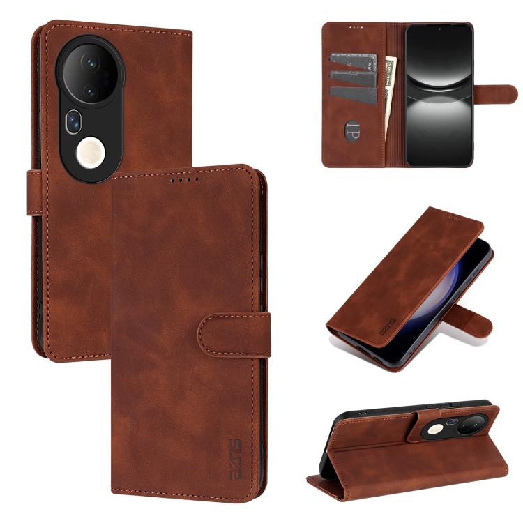 AZNS Skin Feel Calf Texture Flip Leather Phone Case