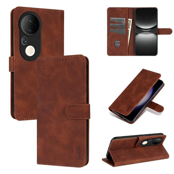 AZNS Skin Feel Calf Texture Flip Leather Phone Case