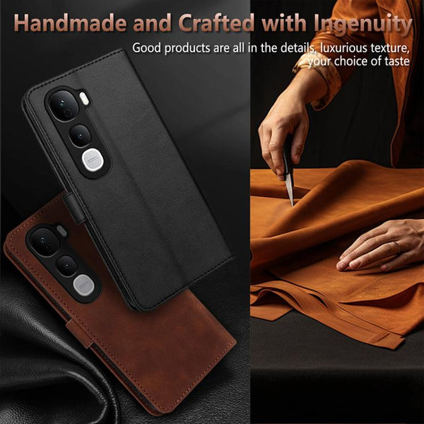 AZNS Skin Feel Calf Texture Flip Leather Phone Case