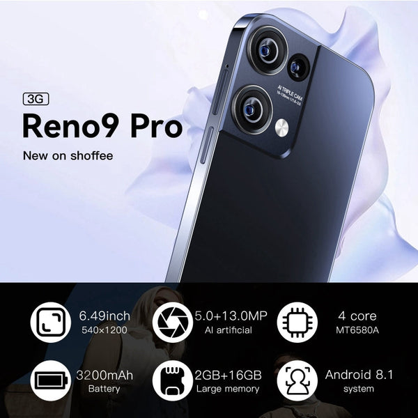 Reno9 Pro / B55, 6.49 inch Screen, Face Identification, Android  8.1 MTK6580A Quad Core, Network: 3G, OTG, Dual SIM