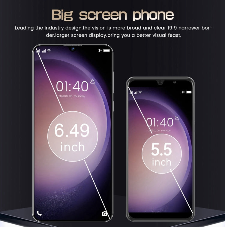 Note30, 6.49 inch Screen, Face Identification, Android  8.1 MTK6580A Quad Core, Network: 3G, Dual SIM, 2GB+16GB