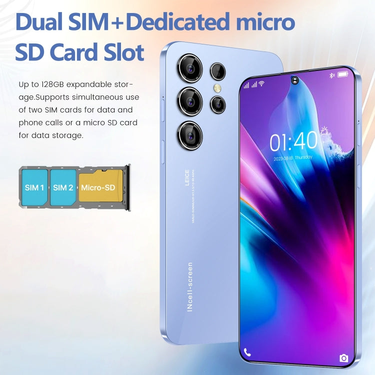 S23 Ultra / U19, 6.53 inch Screen, Face ID & Side Fingerprint Identification, Android 9.1 MTK6753 Octa Core, Network: 4G, Dual SIM, 3GB+64GB