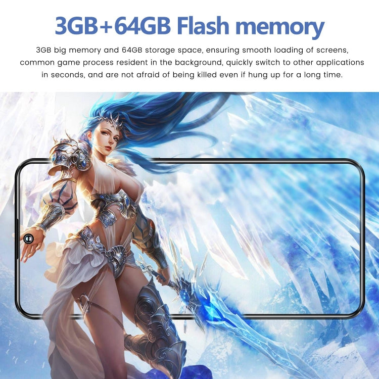 S23 Ultra / U19, 6.53 inch Screen, Face ID & Side Fingerprint Identification, Android 9.1 MTK6753 Octa Core, Network: 4G, Dual SIM, 3GB+64GB