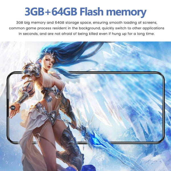S23 Ultra / U19, 6.53 inch Screen, Face ID & Side Fingerprint Identification, Android 9.1 MTK6753 Octa Core, Network: 4G, Dual SIM, 3GB+64GB