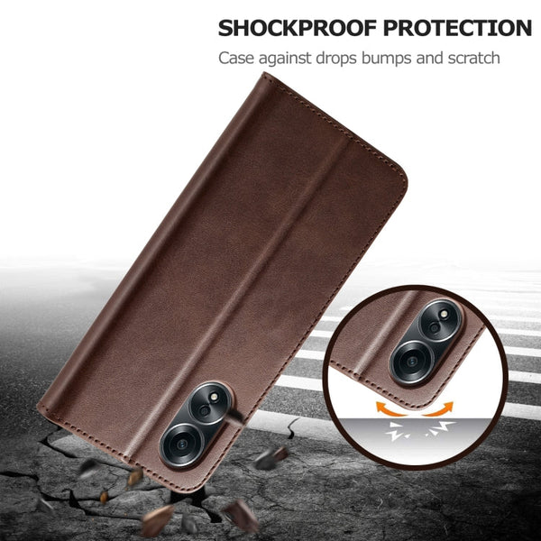 LC.IMEEKE Calf Texture Horizontal Flip Leather Case