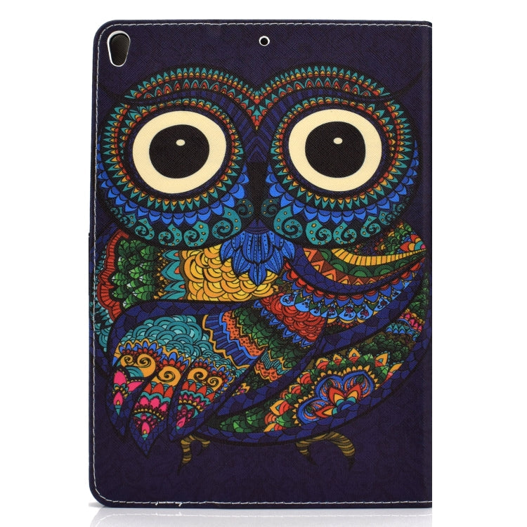 Colored Drawing Pattern Horizontal Flip PU Leather Case with Holder & Card Slot & Sleep / Wake-up Function