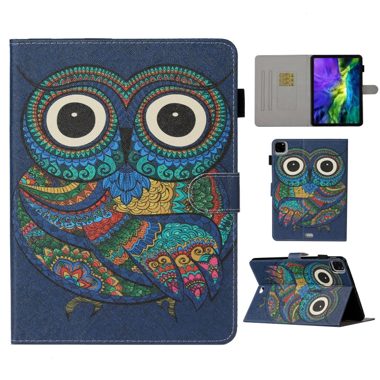 Colored Drawing Pattern Horizontal Flip PU Leather Case with Holder & Card Slot & Sleep / Wake-up Function