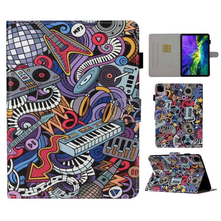 Colored Drawing Pattern Horizontal Flip PU Leather Case with Holder & Card Slot & Sleep / Wake-up Function