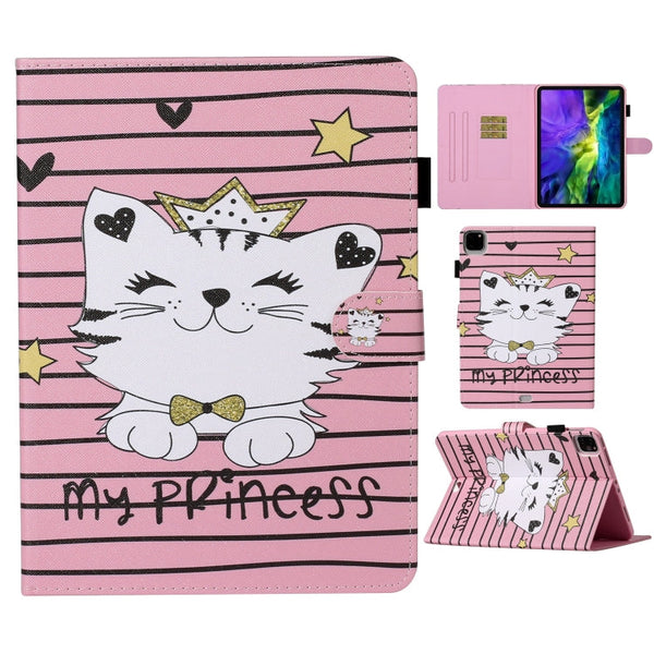 Colored Drawing Pattern Horizontal Flip PU Leather Case with Holder & Card Slot & Sleep / Wake-up Function