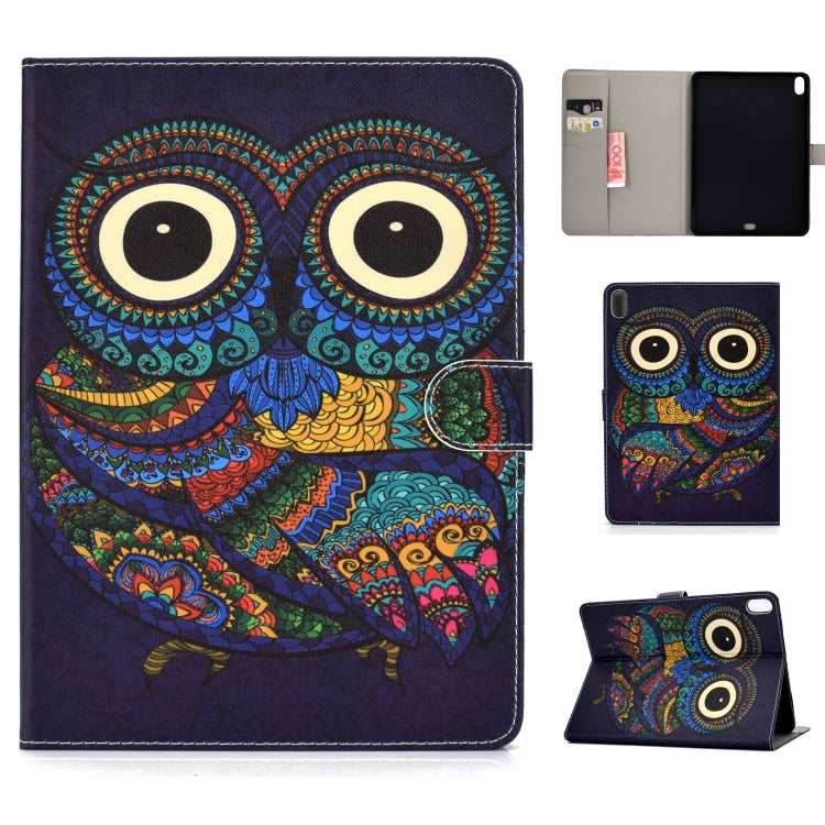 Colored Drawing Pattern Horizontal Flip PU Leather Case with Holder & Card Slot & Sleep / Wake-up Function