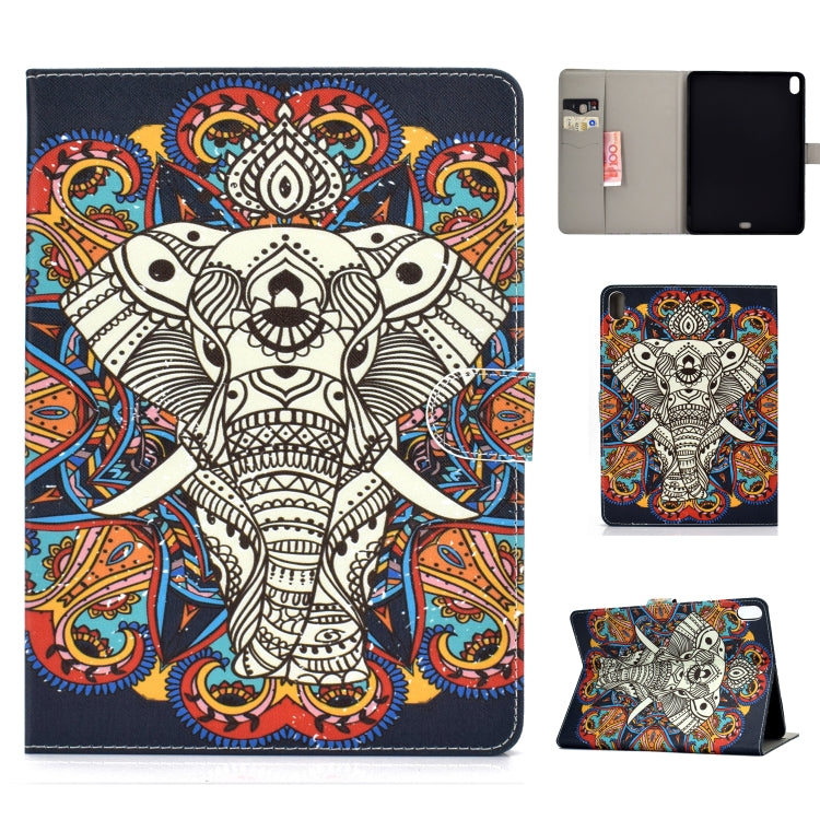 Colored Drawing Pattern Horizontal Flip PU Leather Case with Holder & Card Slot & Sleep / Wake-up Function