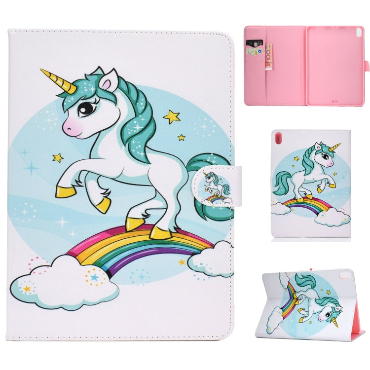 Colored Drawing Pattern Horizontal Flip PU Leather Case with Holder & Card Slot & Sleep / Wake-up Function