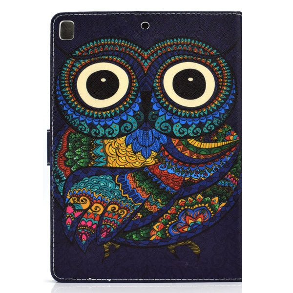 Colored Drawing Pattern Horizontal Flip PU Leather Case with Holder & Card Slot & Sleep / Wake-up Function