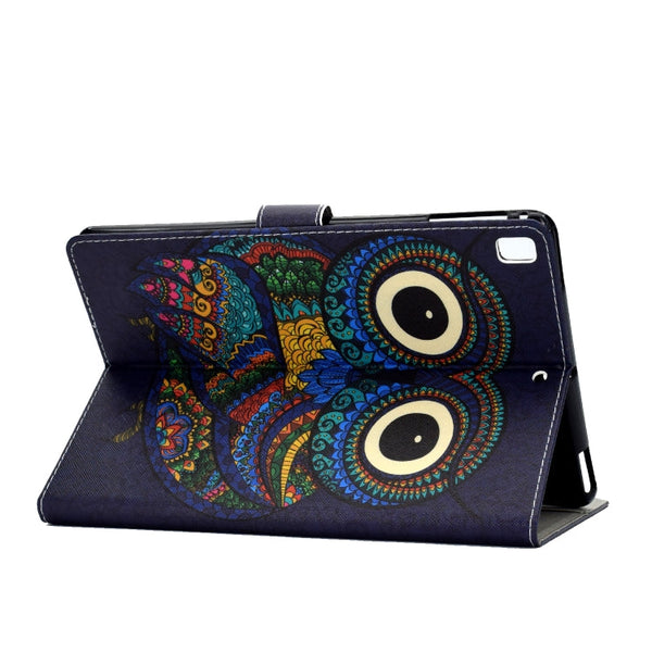 Colored Drawing Pattern Horizontal Flip PU Leather Case with Holder & Card Slot & Sleep / Wake-up Function