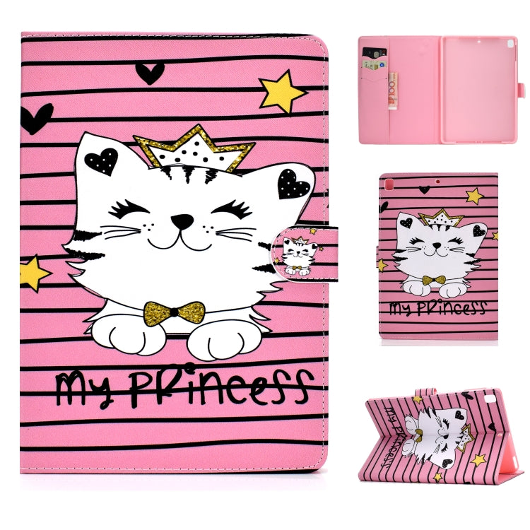 Colored Drawing Pattern Horizontal Flip PU Leather Case with Holder & Card Slot & Sleep / Wake-up Function
