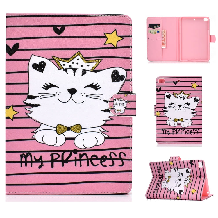Colored Drawing Pattern Horizontal Flip PU Leather Case with Holder & Card Slot & Sleep / Wake-up Function