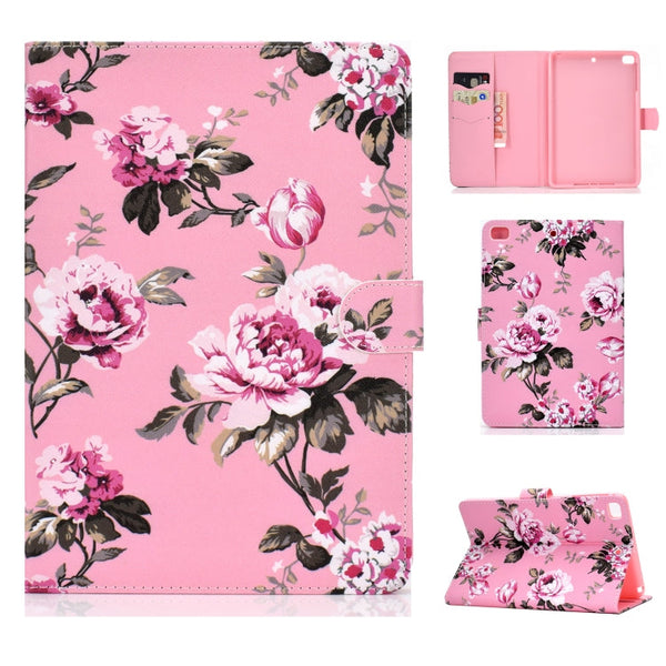 Colored Drawing Pattern Horizontal Flip PU Leather Case with Holder & Card Slot & Sleep / Wake-up Function