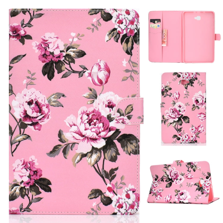 Colored Drawing Pattern Horizontal Flip PU Leather Case with Holder & Card Slot & Sleep / Wake-up Function