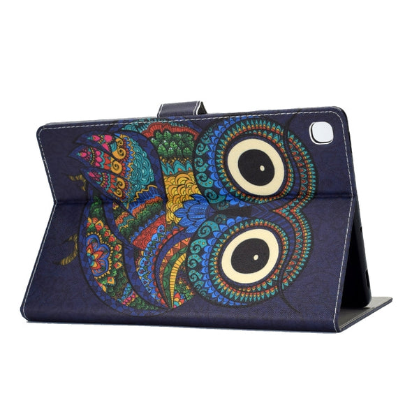 Colored Drawing Pattern Horizontal Flip PU Leather Case with Holder & Card Slot & Sleep / Wake-up Function
