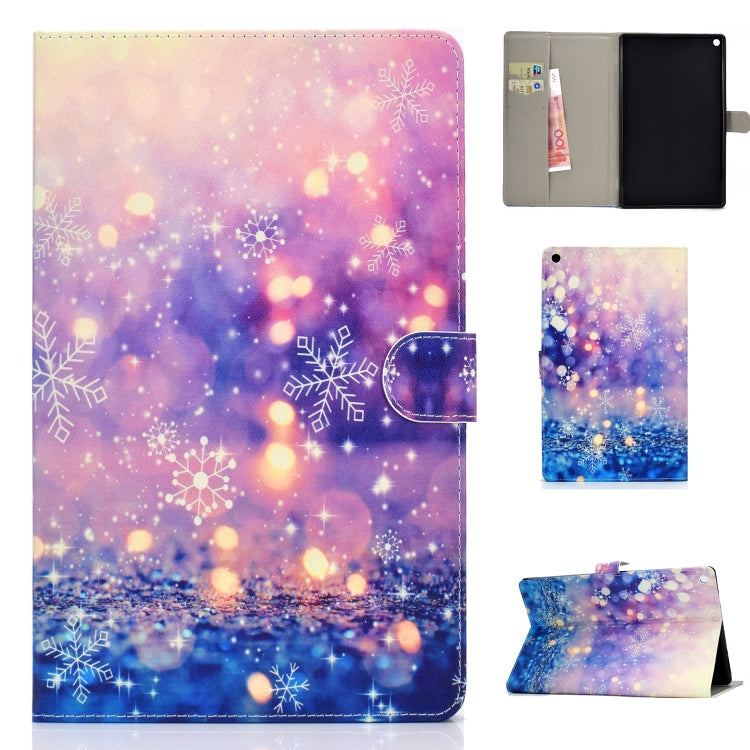 Colored Drawing Pattern Horizontal Flip PU Leather Case with Holder & Card Slot & Sleep / Wake-up Function