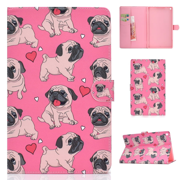 Colored Drawing Pattern Horizontal Flip PU Leather Case with Holder & Card Slot & Sleep / Wake-up Function