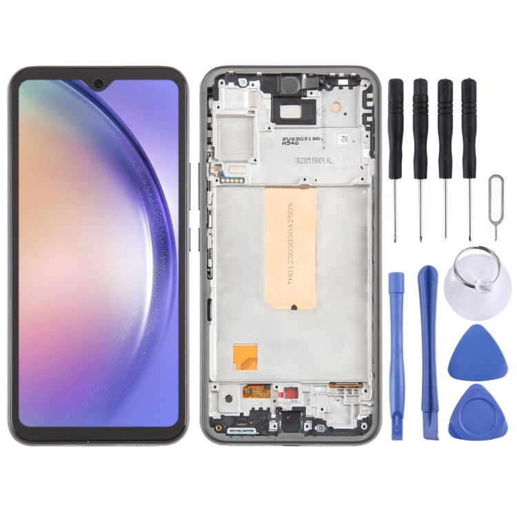 Incell LCD Screen Digitizer Full Assembly with Frame (Not Supporting Fingerprint Identification)