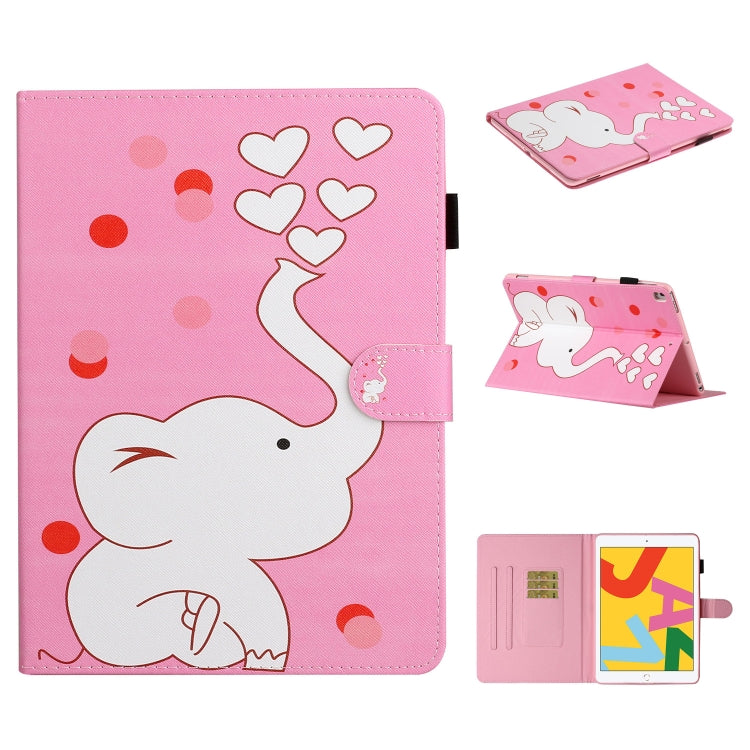 Colored Drawing Pattern Horizontal Flip PU Leather Case with Holder & Card Slot & Sleep / Wake-up Function