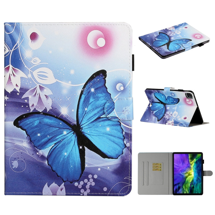 Colored Drawing Pattern Horizontal Flip PU Leather Case with Holder & Card Slot & Sleep / Wake-up Function