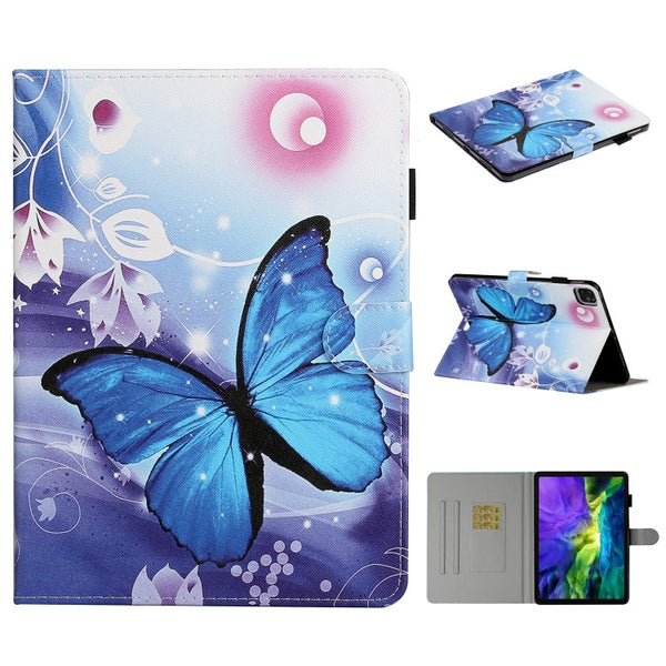 Colored Drawing Pattern Horizontal Flip PU Leather Case with Holder & Card Slot & Sleep / Wake-up Function