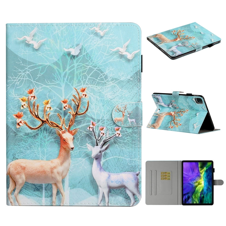 Colored Drawing Pattern Horizontal Flip PU Leather Case with Holder & Card Slot & Sleep / Wake-up Function